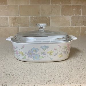 Pastel Bouquet Bakeware by CorningWare A-2-B 2 liter